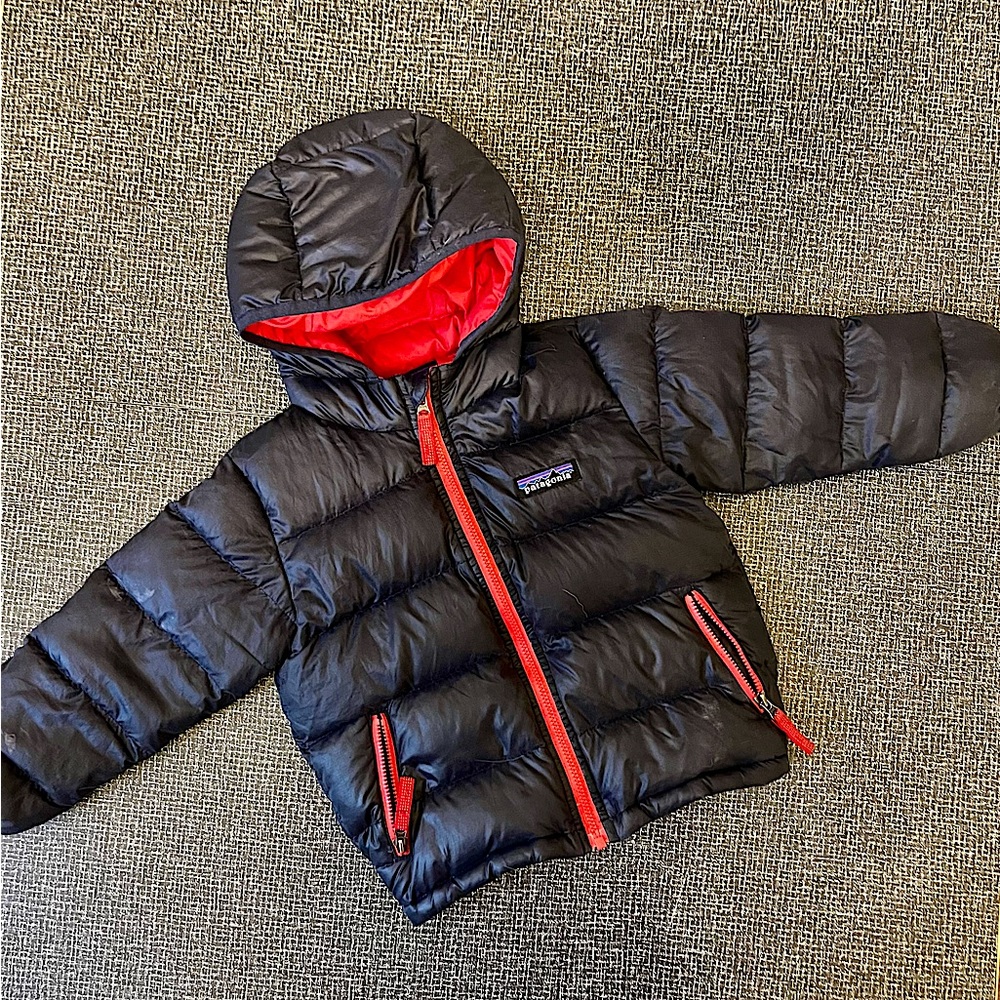 Patagonia 12-18mo Baby Hi-Loft Down Sweater Hoody